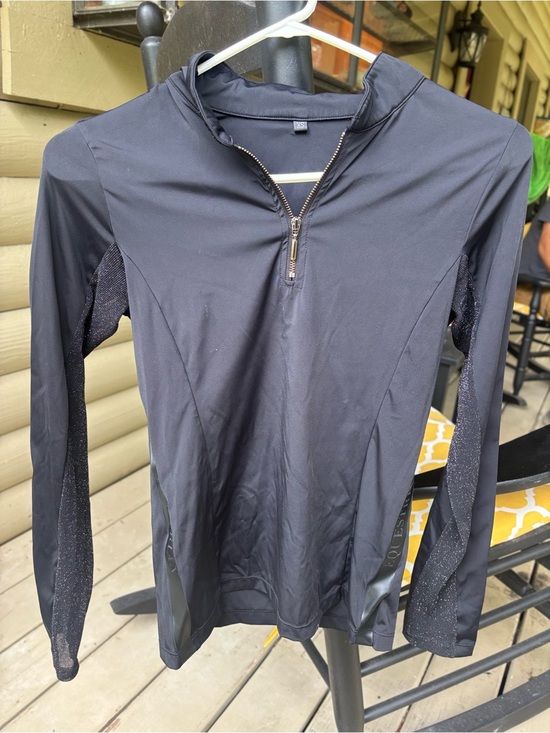Free Ride Equestrian Tops - Women's Black Free Ride Equestria long sleeve
